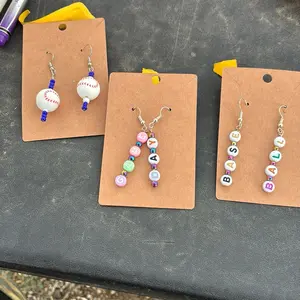 Baseball Earrings Set - Hypoallergenic Dangle Earrings for Women, Chic Style Sports-Inspired Fashion Accessories for Baseball Fans, Accessories For Women