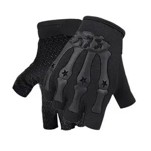 1 Pair Half-Finger Cycling Gloves, Non-Slip & Breathable, Outdoor Sports for Motorcycle, Cycling, Climbing, Hiking & Hunting