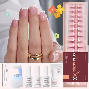 Beetles French Tip Press On Nails French Gel Nail No File Need Fake Nails 4-in-1 DIY Manicure for Nail Extension Designs for Women Beetles French Tip Press On Nails French Gel Nail No File Need Fake Nails 4-in-1 DIY Manicure for Nail Extension Designs for Women
