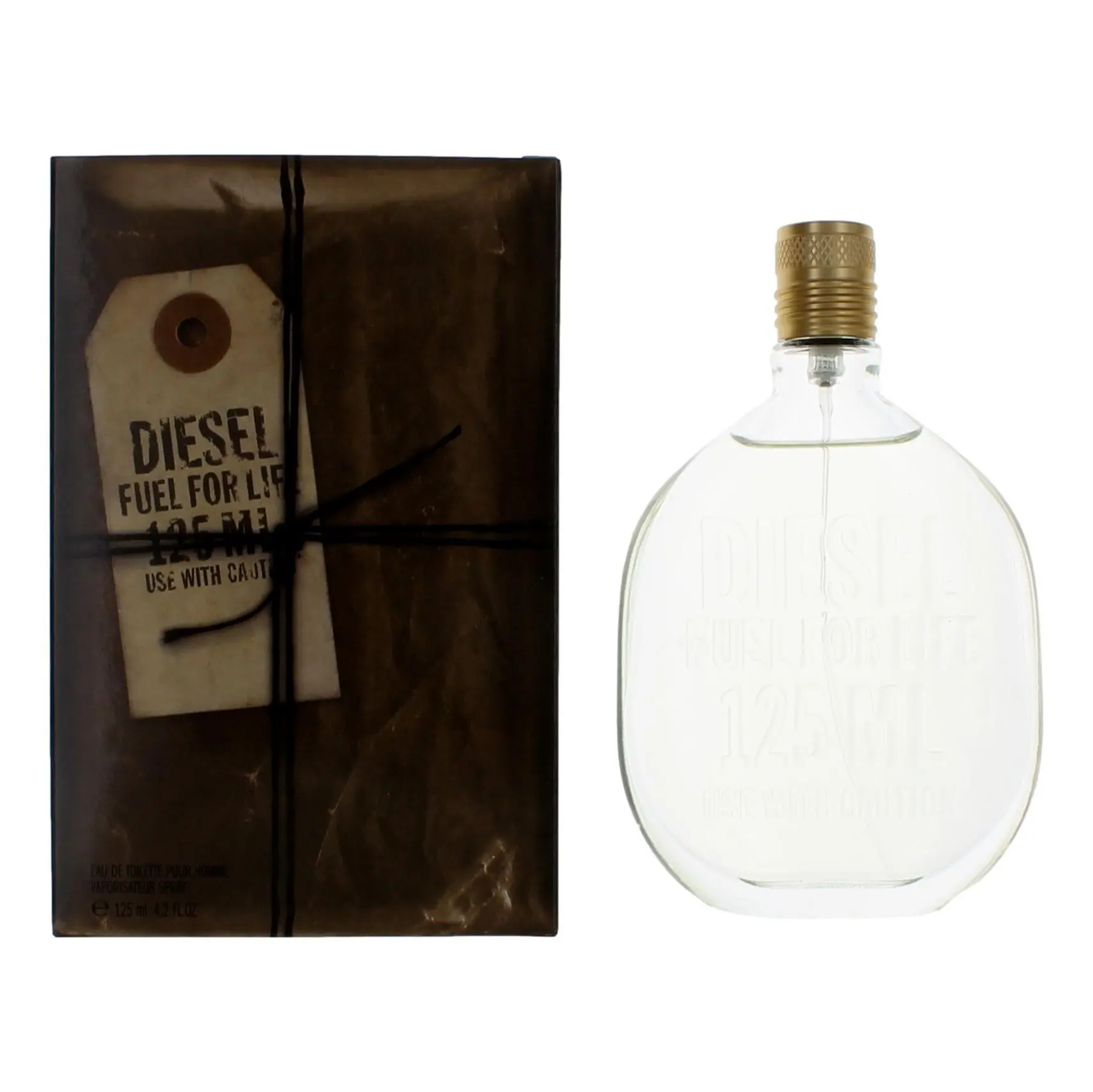 Diesel Fuel For Life Eau de Toilette Spray for Men, Long-Lasting Aromatic Fragrance for Daily and Romantic Wear, 4.2 oz Cologne, Yes, 4 To 4.9 Fl Oz