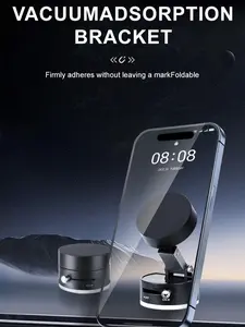 Car Dashboard Phone Holder With Multi Position Magnetic Adjustable Horizontal Installation, Comes With A Pad, Compatible With All Phones, Waterproof ABS Material, Car Phone Holder | Fashionable Car Accessories | Textured Surface