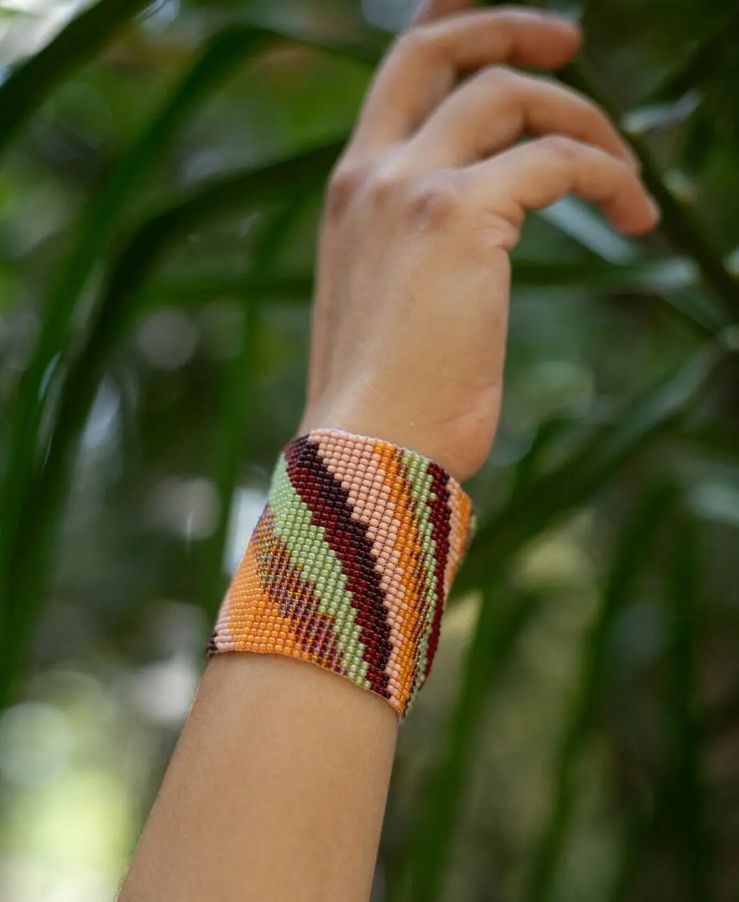 Sand Dunes - Earth-Toned Native Beaded Bracelet - Handmade by Mexican Artisans - Mother Sierra