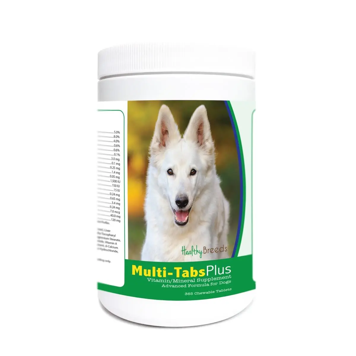 Healthy Breeds German Shepherd Multi-Tabs Plus Chewable Tablets - 365 Count, 1.81 lbs, Dog Dietary Vitamin Supplement for Better Health