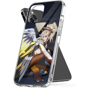 Phone Case Mercy Scratch Overwatch TPU Waterproof Compatible with iPhone SE 7 8 X XR 11 12 13 14 15 16 Plus Mini Pro Max Samsung Galaxy Note S9 S10 S20 S21 Ultra Plus Cellphone Protective