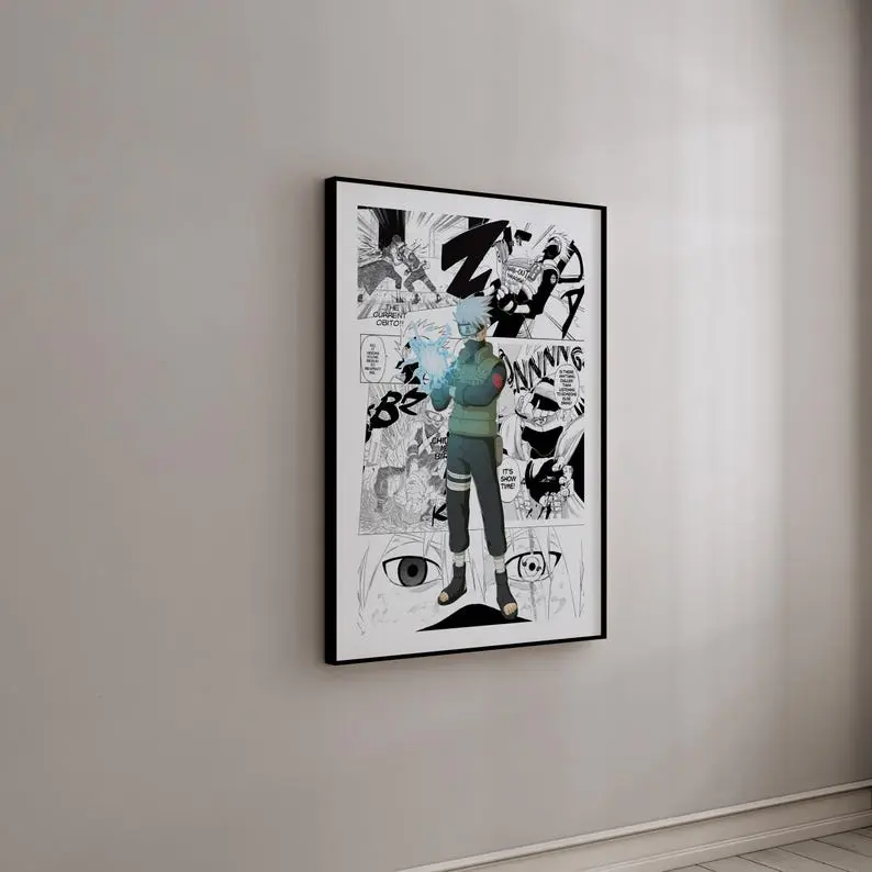 Manga Poster - Kakashi Hatake - Curated Manga Panels - Poster