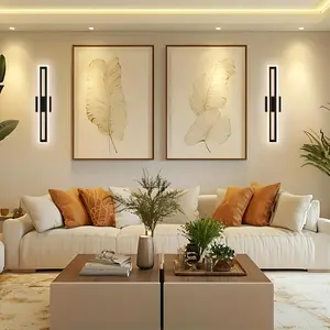 Modern LED Wall Light, Adjustable Three-Tone Bathroom Vanity Lamp, Nordic Style Aesthetic Hotel Hallway Living Room Background Wall Light, Modern Simple Bedroom Bedside Lamp, Modern Minimalist Design, LED Lighting