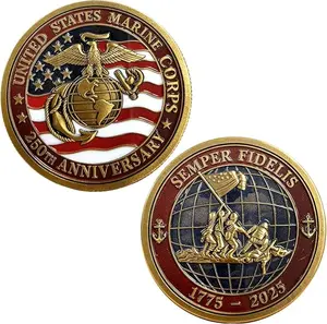 1776–2026 USA Anniversary Coin, 250 Years Independence Day Metal Coin Collectible, Patriotic Gift for Americans History Lovers Coin Collectors