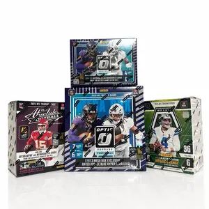 (874) 4 box  PICK YOUR TEAM football sports cards breaks!!!!!!! 4 - 2025 boxes including (1x) Optic Mega box (1x) Optic blaster box. (1x) Absolute blaster box.  (1x) Mosaic blaster BOX!!