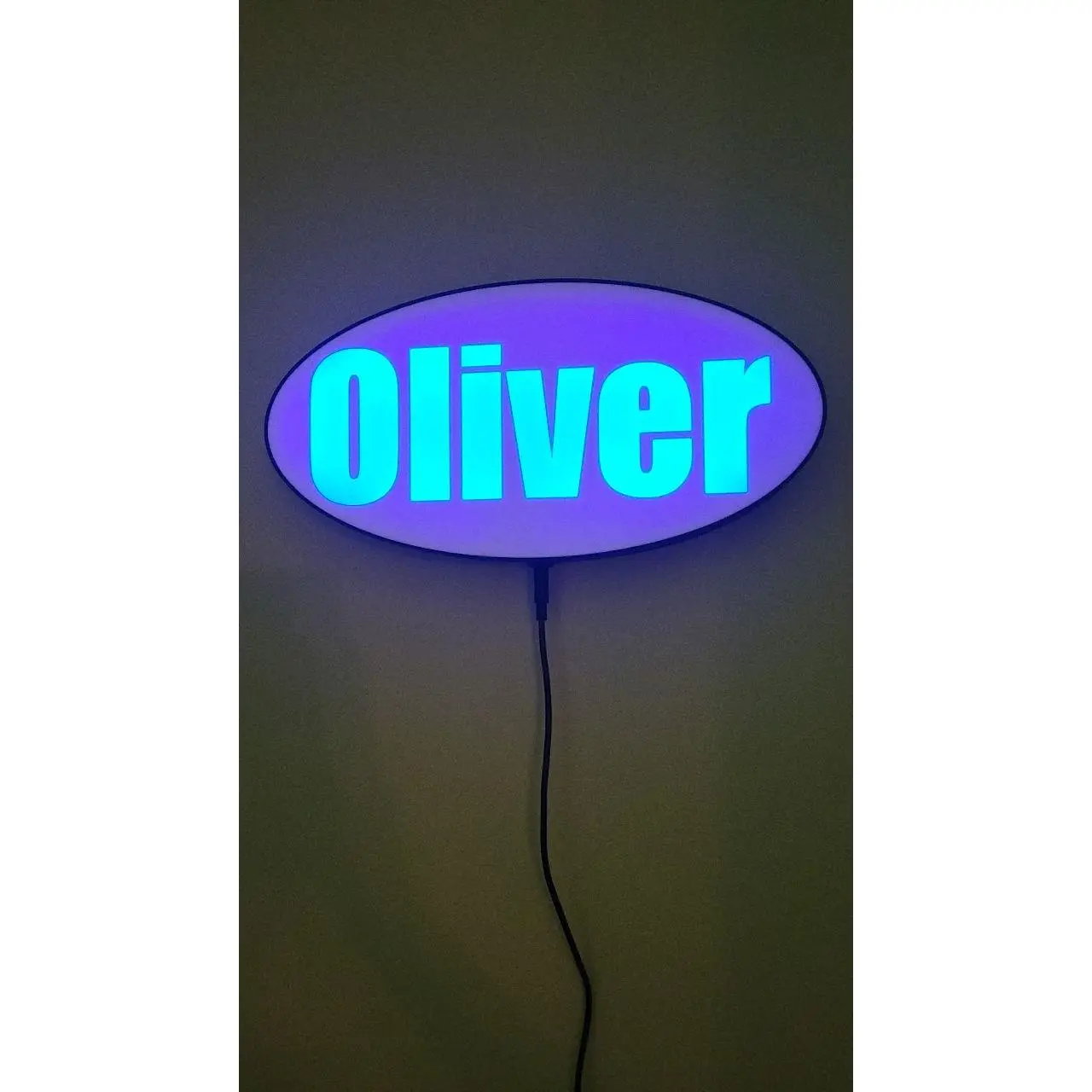 Glow-in-the-Dark Customizable Hanging Name Sign