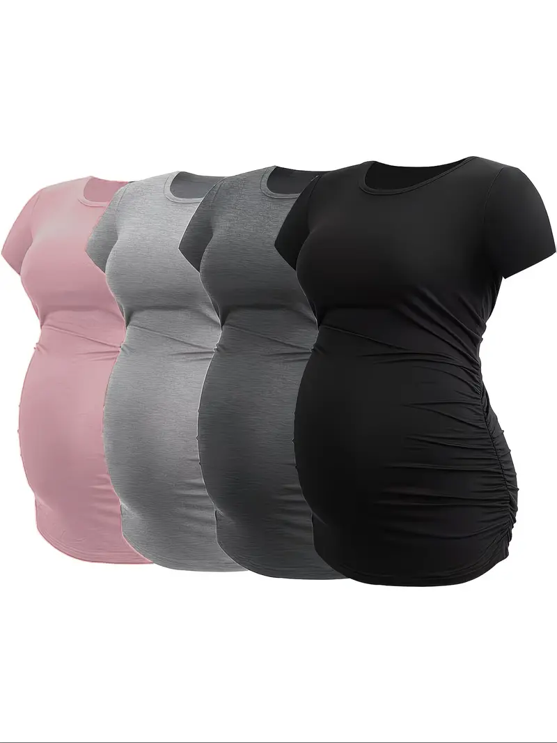 slim fit dress slacks Exude elegance on your special day with this Korean-style one-shoulder   Maternity Luv