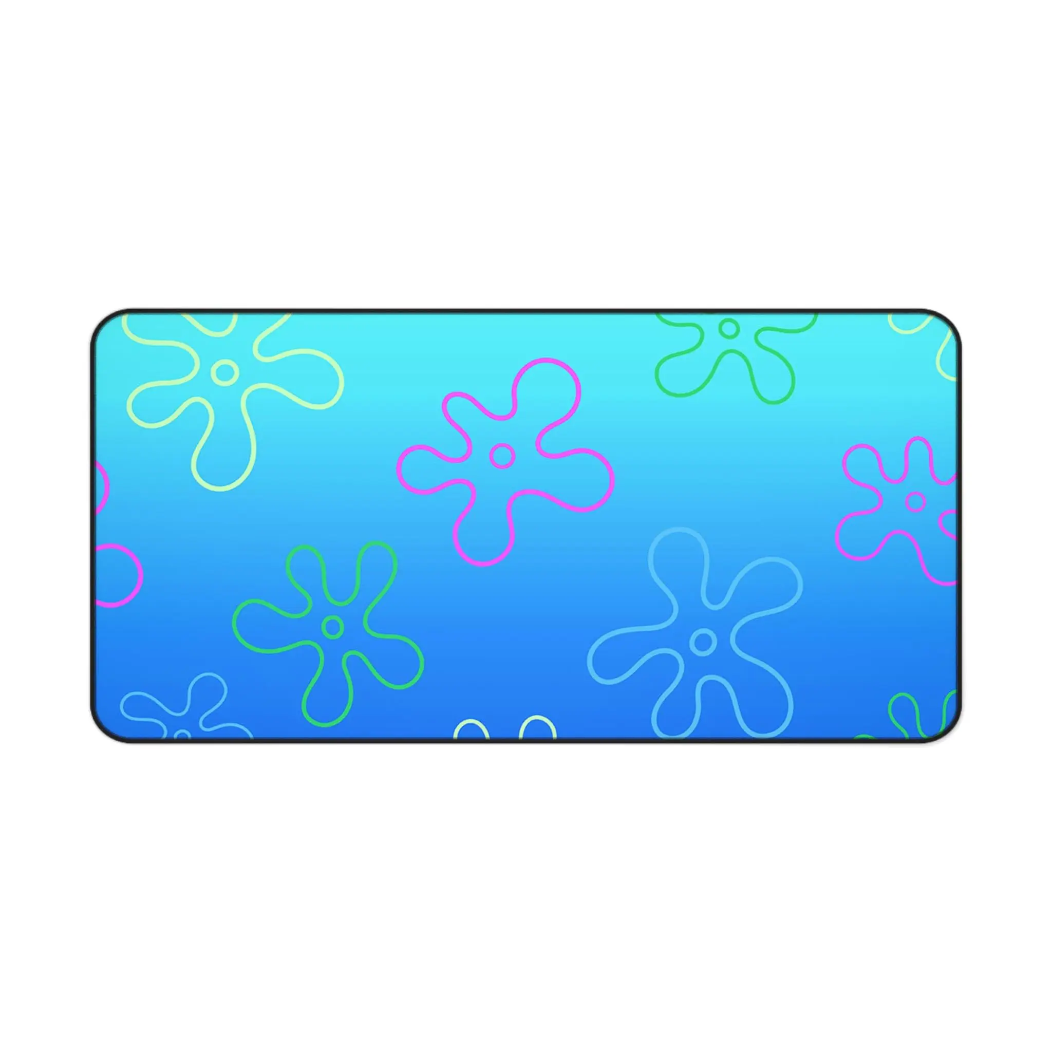 Spongebob Floral Desk Mat, Extra Large Gaming MousePad, Gaming Accessories, Desk Decor Setup, TCG Playmats