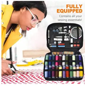 Handheld Portable Needle Thread Storage Bag - Compact Travel-Friendly Fabric Organizer for Home Handmade Weaving, Fully Equipped Sewing Tools Kit for Easy Bag Storage