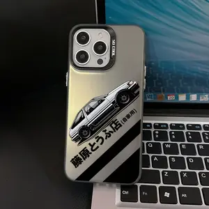 Initial D Anime Phone Case Compatible with iPhone Models 16, 15, 14, 13, 12, 11 Pro Max, X, XR, XS Max, 8, and 7 Plus, with Shockproof Matte Back Panel