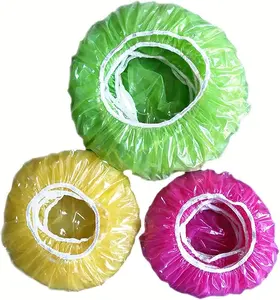 60 Reusable Elastic Food Bowl Storage Covers Variety of 3 Translucent Stretchable Sizes & Colorful Dish Plate Covers Alternative to Foil Plastic Wrap BPA Free Containers Kitchen Utensils