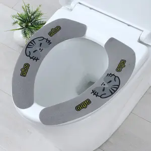 Waterproof Cartoon Toilet Seat Sticker – Universal Self-Adhesive & Cuttable Soft Cushion Pad 2PCS