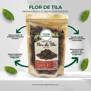 Tila Flower Premium 4 oz Herbal Tea Bag – Supports Relaxation, Naturally Caffeine-Free & Aromatic Infusion – Herbal Beverage