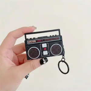 Vintage-Inspired Radio Keychain A beautifully crafted mini pendant with detailed retro design—perfect for adding a charming touch to keys, wallets, and bags for women and girls.