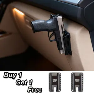 Buy one get one free Magnetic Gun Holder for Car, Car Mount Dashboard, Multifunctional Car Accessories, Quick Draw Magnetic Pistol Holster, Adjustable Hidden Mount, Suitable for Multiple Scenarios
