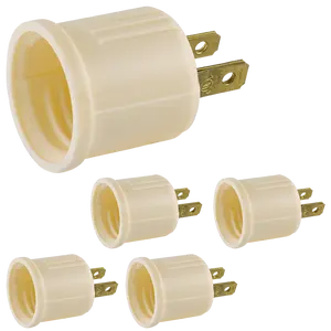 Power Gear Polarized Socket Adapter, Ivory, 5 Pack