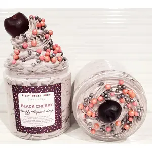 Black Cherry | Fluffy Whipped Soap | Sugar Scrub