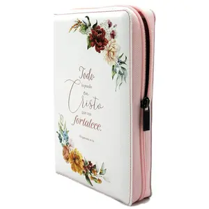 Nueva Biblia para Mujeres Letra Grande de 14 Puntos Reina Valera 1960 tamano manual con Cierre y Indice Blanca Floreada Edicion Limitada (Spanish Edition)