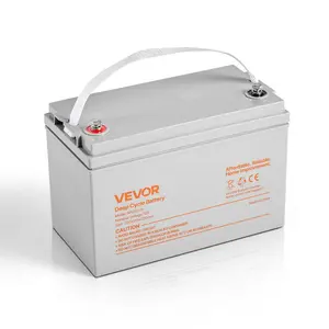 VEVOR 12V 75Ah Deep Cycle Battery, Sealed AGM Technology, Rechargeable Lead Acid AGM Battery, Backup Replacement for Scooters, Electric Mobility Wheelchair, Solar System Off-Grid Home Energy Storage