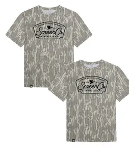 Screen Co New Albany Camo T-Shirt, Screen Printing Graphic Tee, Unisex Soft Cotton Outdoor Shirt, Lightweight Mossy Oak Style Tee