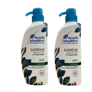 Head & Shoulders Supreme Smooth Shampoo with Argan Creme Anti Dandruff Formula 16 OZ Pack of 2
