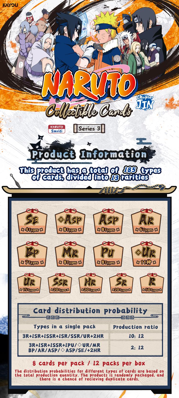 New Release-Naruto Series 3] KAYOU NARUTO Smriti Collectible Card