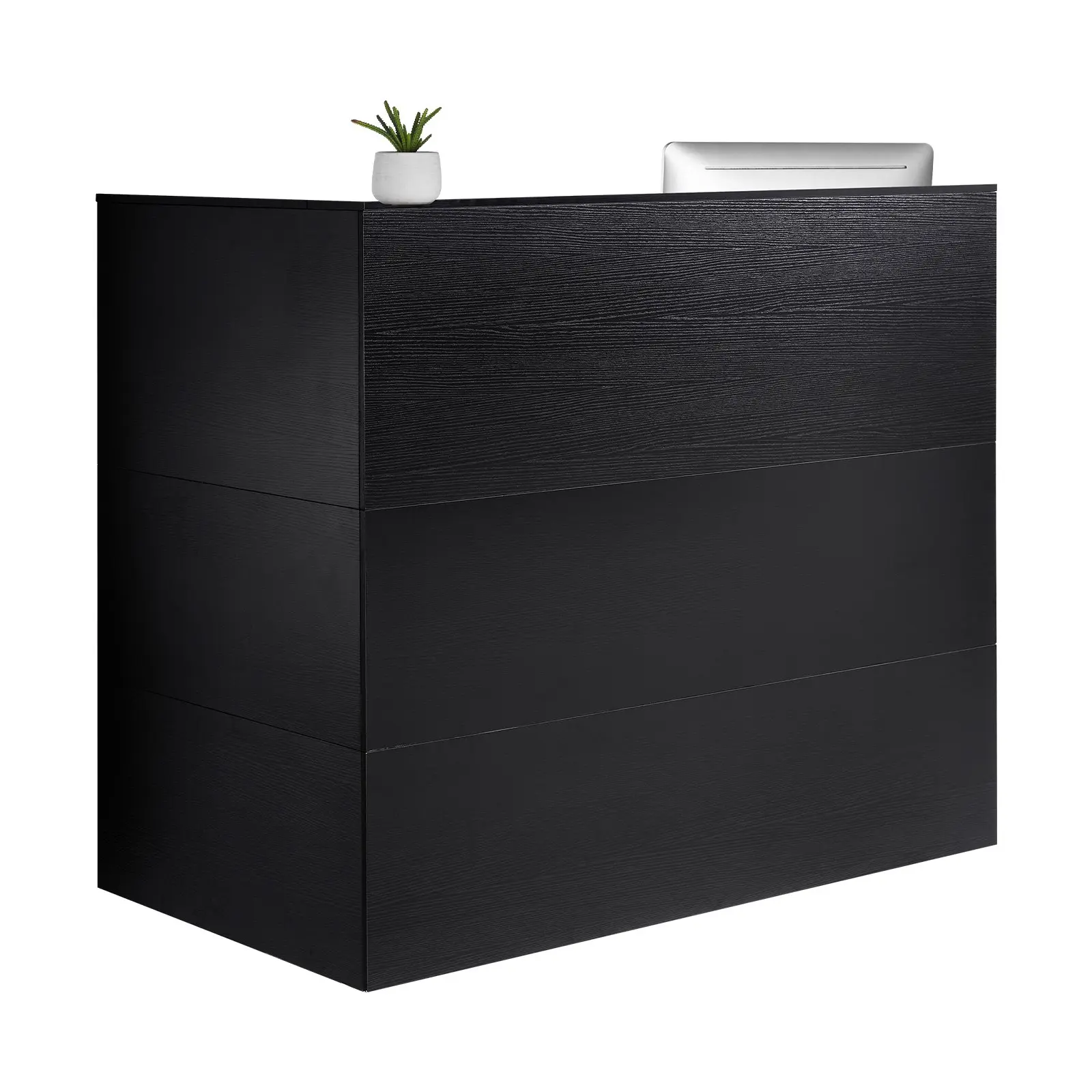 VEVOR Reception Desk, 55Inch L-Shaped Front Counter Table, Office ...