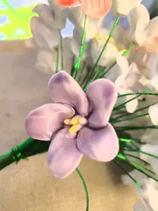 Assorted Handcrafted Ceramic Wildflowers – Mini Porcelain Blooms (Random Style)