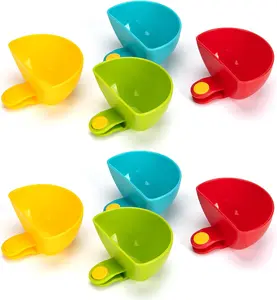 Dip Clip for Bowls 8PCS Plastic Dip Clip Bowl Plate Holder Safe to Use Non-Toxic Kitchen Storage for Seasoning and Sauces - Tableware, Dish