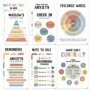 Care Mental Health Posters, Therapy Office Decor, Counseling Office Must Haves, School Counselor Supplies, Mental Health Gifts, Decoration Unframed Wall Artistic