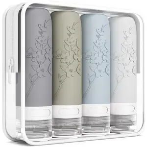 Travel Bottles for Toiletries, TSA Approved Leak-Proof Toiletry Containers for Airplane & Vacation