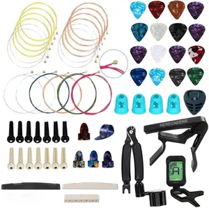 66PCS Guitar Accessory Kit with Tuner, Capo, Strings & Tools