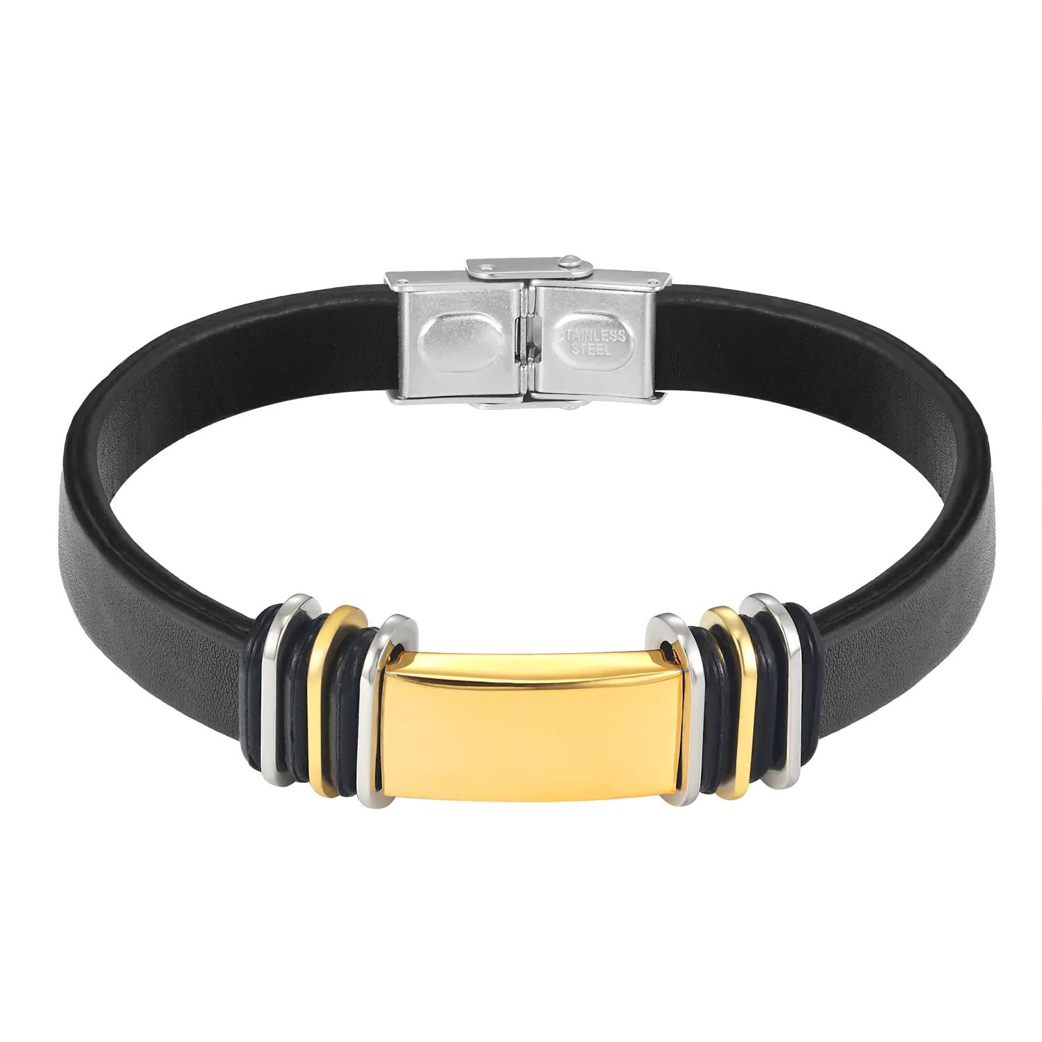 PROSTEEL Black Braided Wrist Bracelet PU Leather Wrap Bracelet Magnetic Clasp Gift for Him Men's Jewelry Unisex For Men Women Gift Box