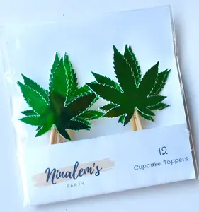 Weed/Cannabis Cupcake Toppers
