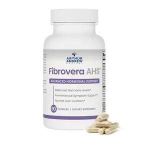 Arthur Andrew Medical Fibrovera AHS Advanced Hormone Support 90 Capsules Vegan Kosher Pharmaceutical Grade Hormone Balancing Botanical Blend with Fibrinolytic Enzymes