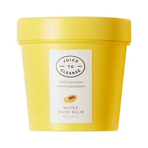 Juice to Cleanse Water Wash Balm - Cold Extraction & Compression Makeup Cleansing Balm + Foam 100g for Daily Skin Repair