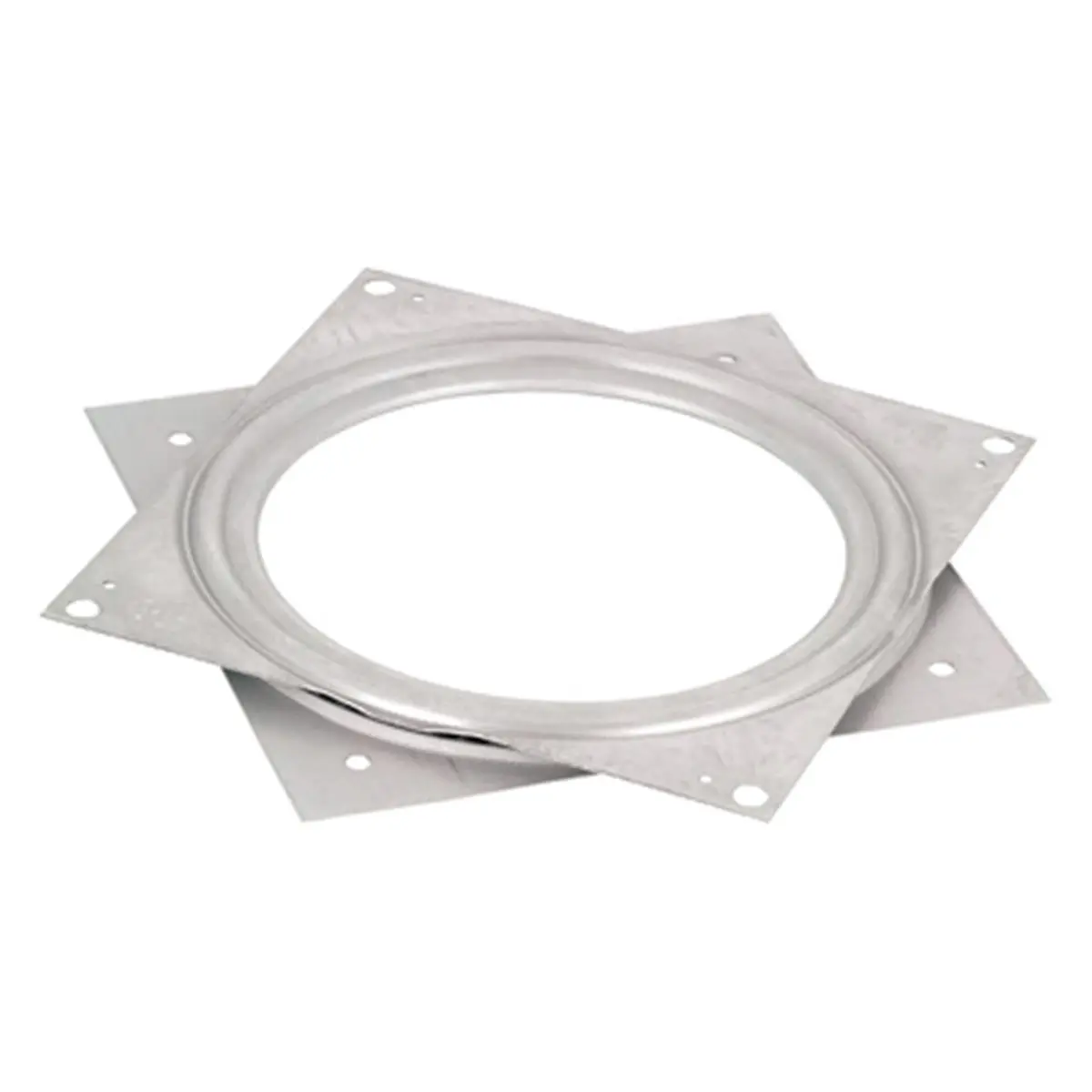 212 MAIN Galvanized Steel Square Swivel Plate, 6x5x6x0.37 in Zinc Finish, Corrosion Resistant, for Indoor Home & Office Furniture Chairs