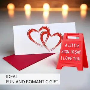 Valentine's Day Gift Set, Romantic Valentine's Message Board Desktop Decoration, Express Love Sign, Fashionable Desk Accessory for Couples,Funny Gifts