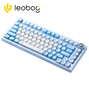 LEOBOG Hi75 Keyboard Wired Gaming Mechanical Keyboard 16 RGB Backlight Great Sound Thocky Aluminum Alloy Metal Kit With LEOBOG Original Switches