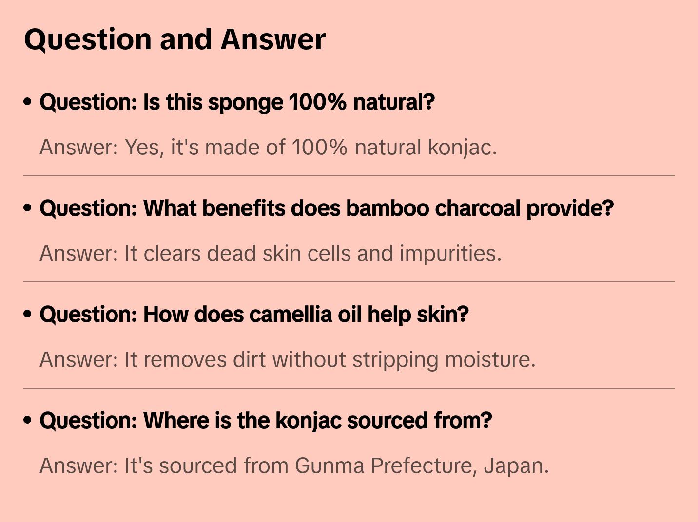 Handmade Pure Konjac Sponge - 100% Natural Pure Konjac Cleansing Sponge to Smooth and Exfoliate