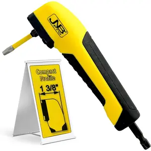 Right Angle Drill Attachment, 90  Compact Drill Adapter with  Socket, Torque  Driver &  for Stubborn Screws - Lightweight 1.4 Slim file Toolbox Essential