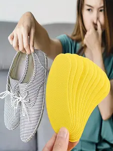 10-Piece Disposable Shoe Odor Eliminator Stickers, Freshen Sports Shoes, Ultra-Value Set, Casual Style, Summer Use