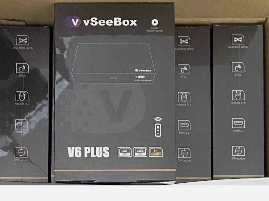 vSeeBox V6 Plus Smart Media Player 4GB RAM, 64GB ROM, 8K Ultra HD