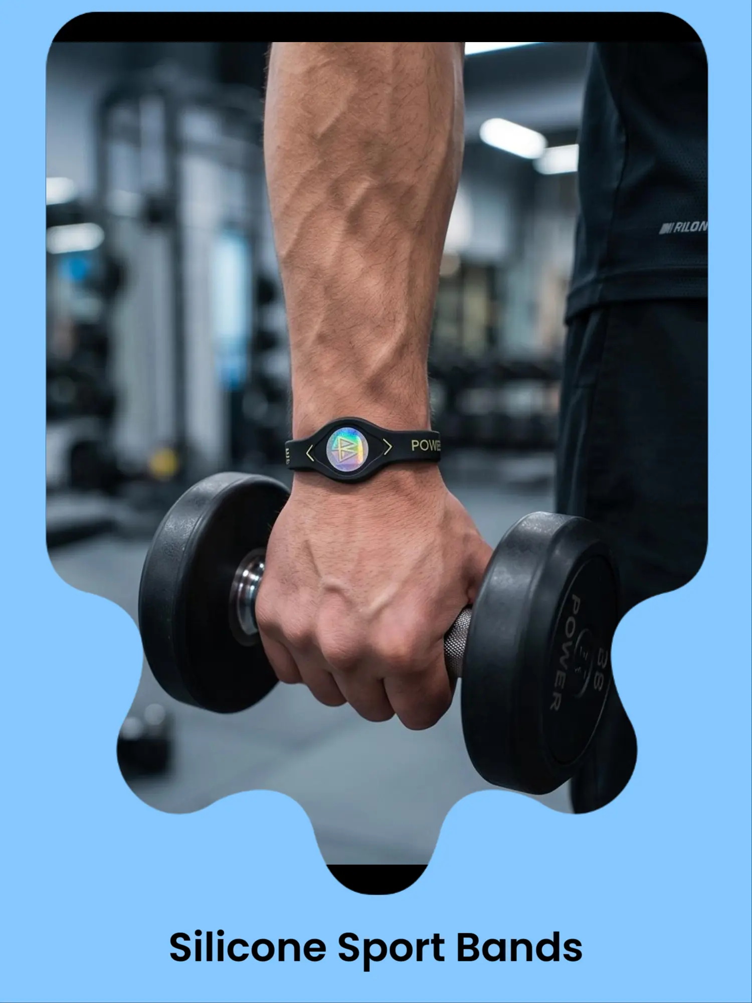 6-Pack Unisex Hologram Sports Wristbands, Soft Silicone Athletic Bands for Performance Gym & Outdoor Fitness, Soft Sports Wristbands, Minimalist Sports Wristbands