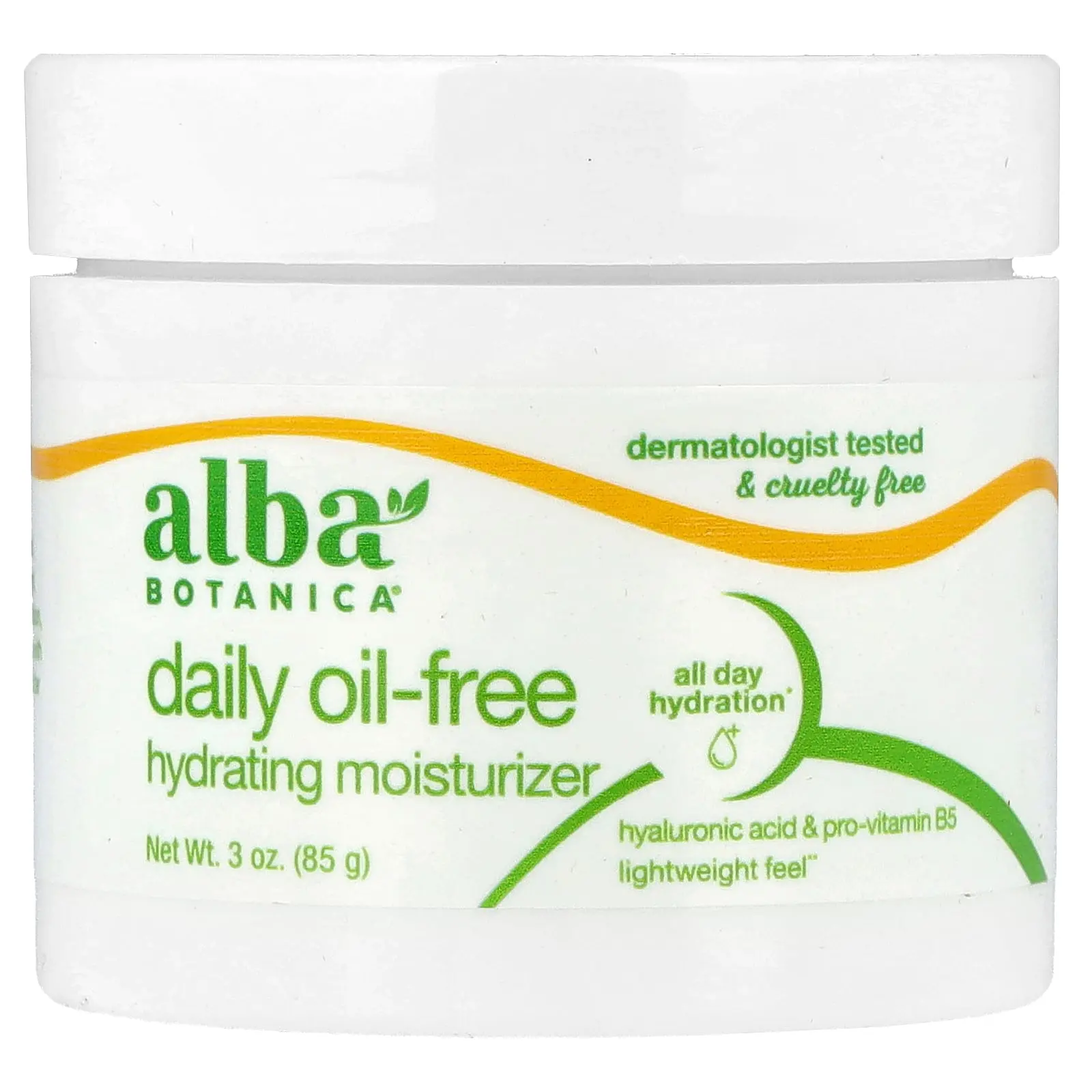 Alba Botanica Daily Oil-Free Hydrating Moisturizer, Fragrance Free, 3 oz (85 g)