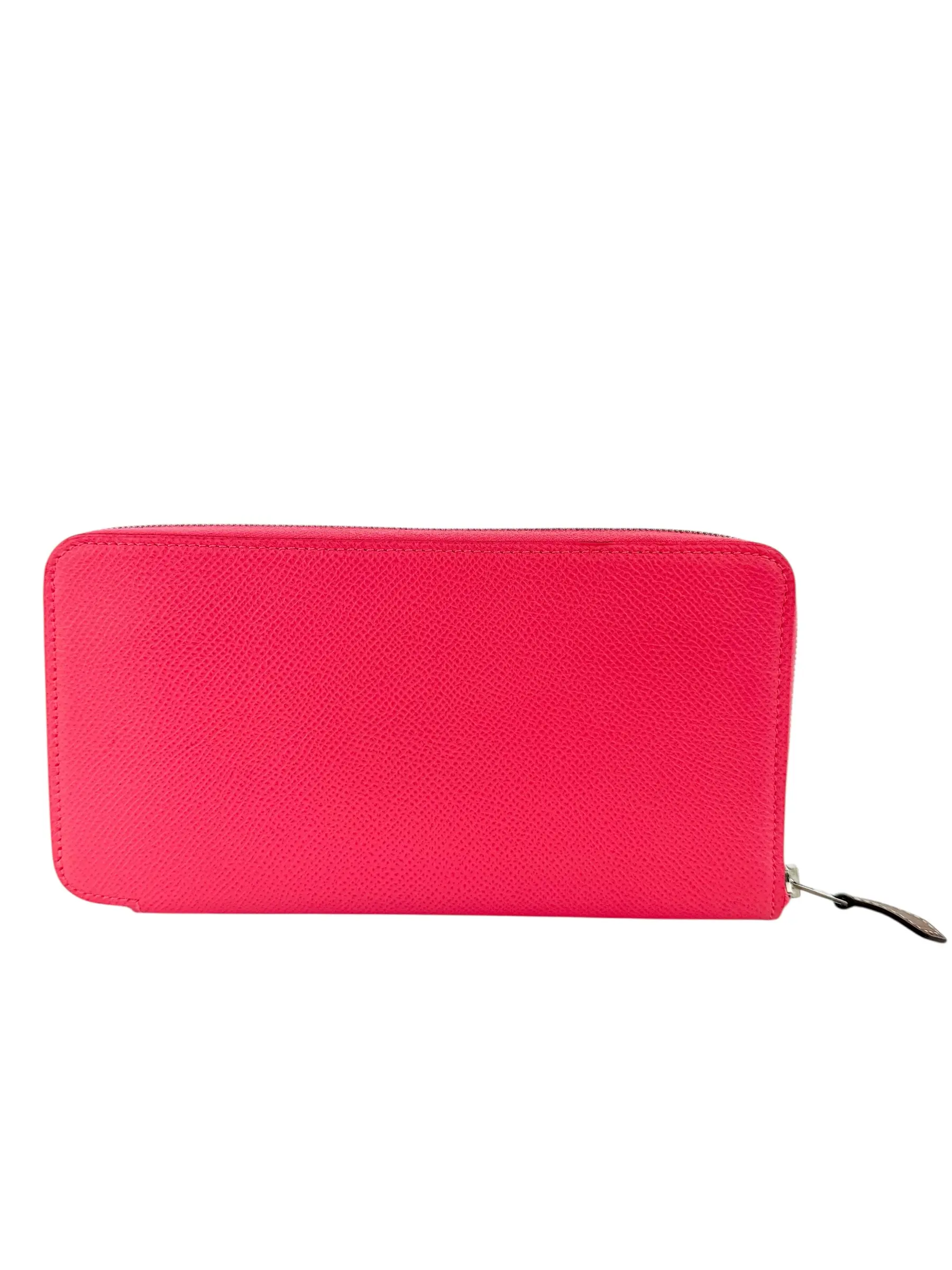 Pre-owned HERMÈS EPSOM SILK'IN WALLET ROSE AZALEE Small Leather Goods Hermes EPSOM SILK'IN WALLET ROSE AZALEE