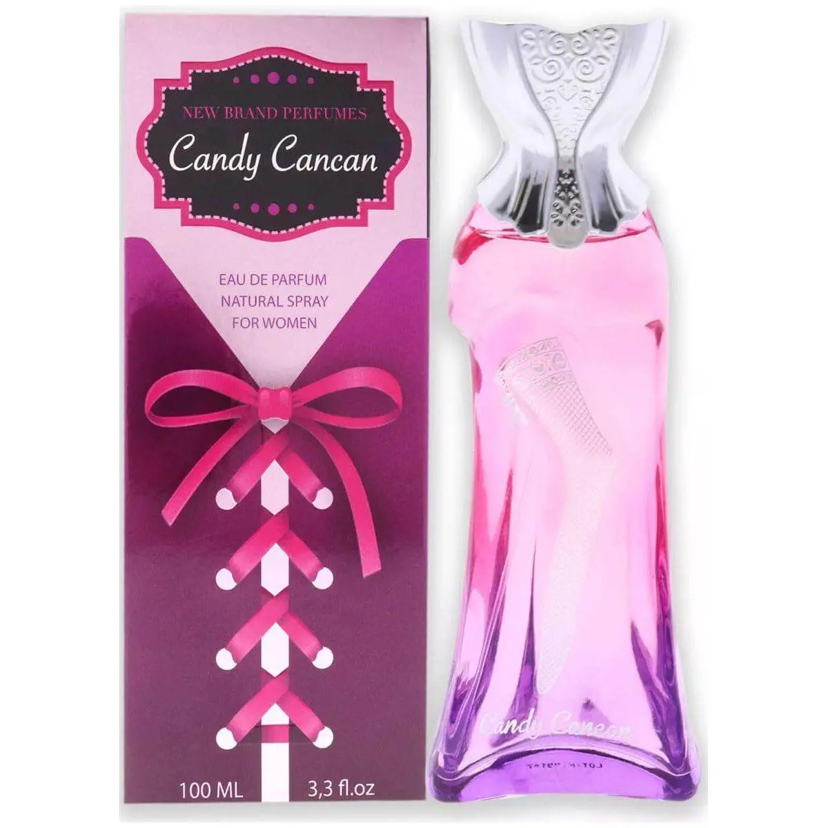 NEW Brand Cancan EDP Spray-Based Women's Fragrance for Women, 3.3 fl oz Full-Size Phthalate-Free Multi-Scent Atomizer Floral Fruity Perfume with Jasmine Base & Rose Blend, New In Box, Full-Size Women's Fragrance